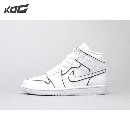 Air Jordan 1 Mid Iridescent Reflective White 36-46