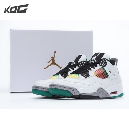 Nike Air Jordan 4 Retro Lucid Green Rasta SP36-46