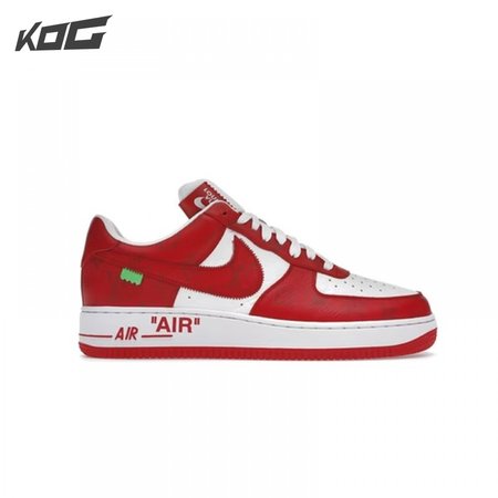 Louis Vuitton Nike Air Force 1 Low By Virgil Abloh White Red Size 40-45