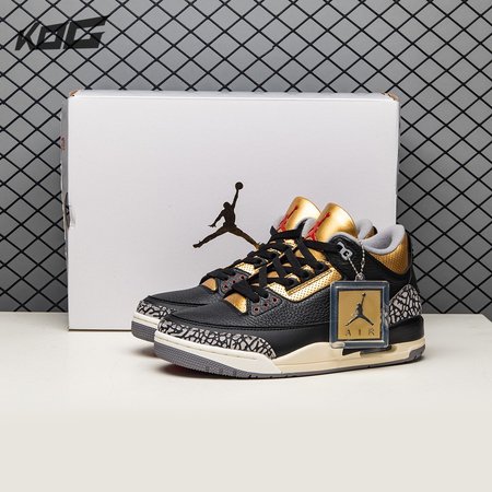 Air Jordan 3 Black Gold Size 40.5-46