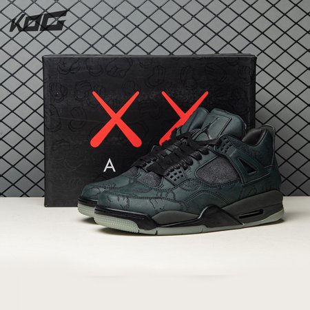 Jordan 4 Retro Kaws Black 930155-001 Size 40-46