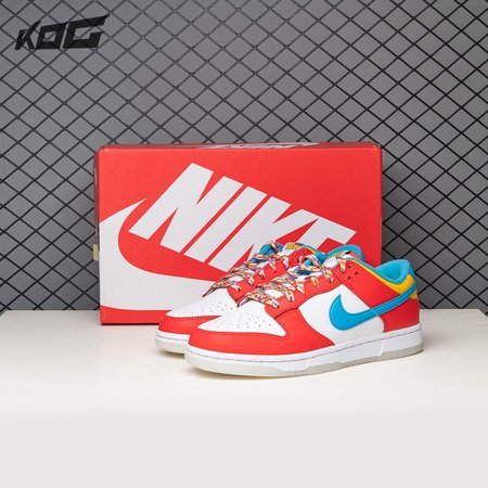 Nike Dunk Low QS LeBron James Fruity Pebbles DH8009-600 Size 36-47