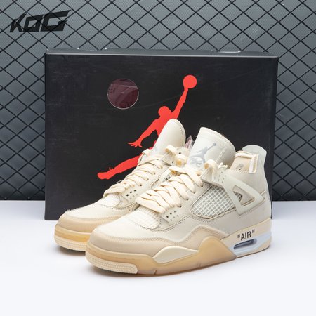 Air Jordan 4 RERO x Off-White AJ4 OW Sail 36-47.5