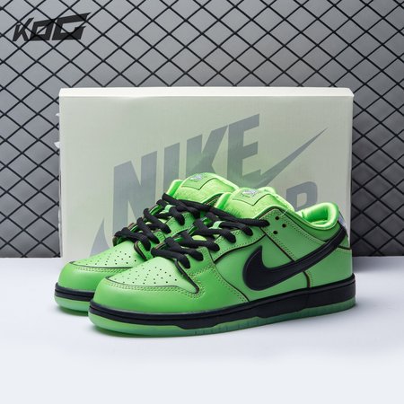 The Powerpuff Girls x Nike SB Dunk Low Buttercup FZ8319-300 Size 36-47.5