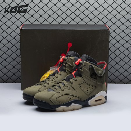 Travis Scott x Air Jordan 6 Retro 'Olive' CN1084 200 Size 40-47.5