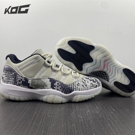 Jordan 11 Retro Low Snake Light Bone CD6846-002 Size 36-47.5