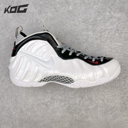 Nike Air Foamposite Pro White Black University Red 624041-103 Size 38.5-46