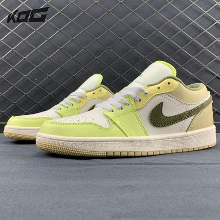 Jordan 1 Low Sail White Oil Green (Women's) FD9906-131 Size 36-47.5