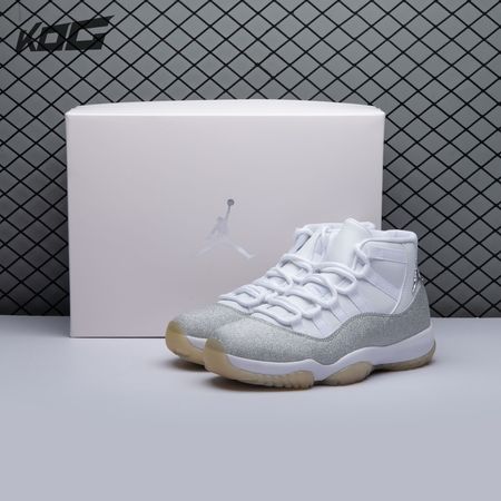 Jordan 11 Retro White Metallic Silver (Women's) AR0715-100 Size 36-44.5