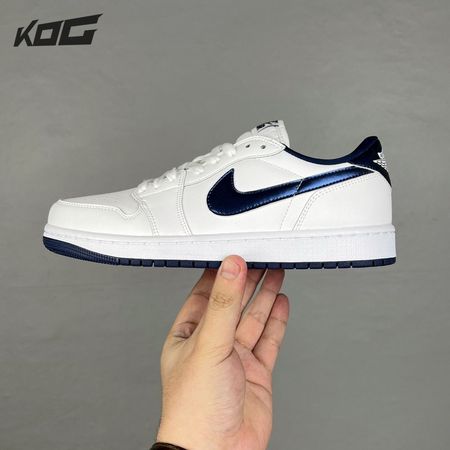 Jordan 1 Retro Low '85 Metallic Blue FB9933-141 Unisex Size